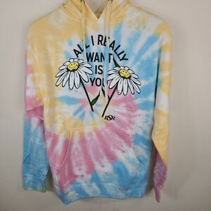 BSR By Samii Ryan Tie Dye "All I Really Want is You" Daisy Hoodie